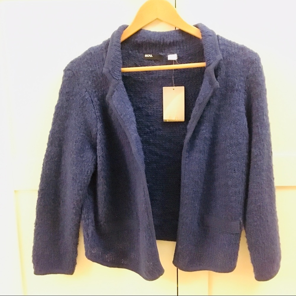 Blue knit sweater